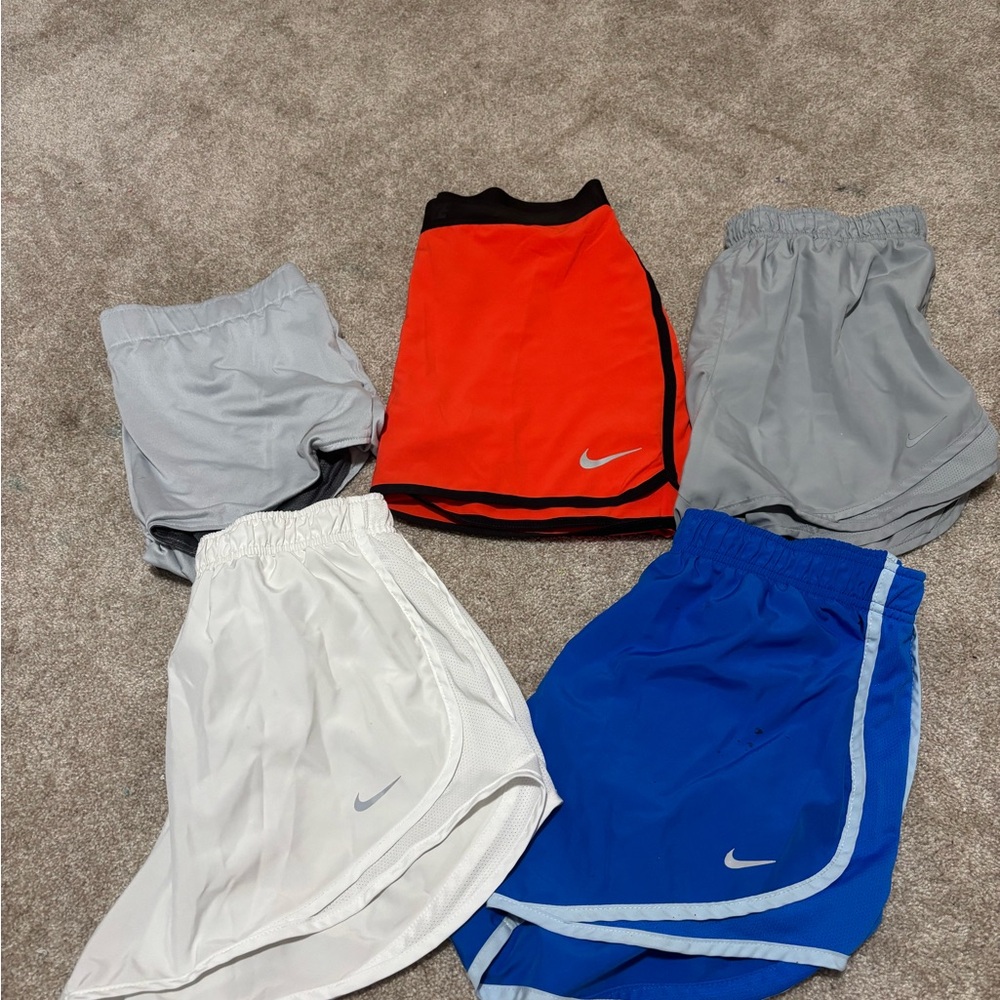 Nike women’s Shorts Set - Gray, red, White, Blue